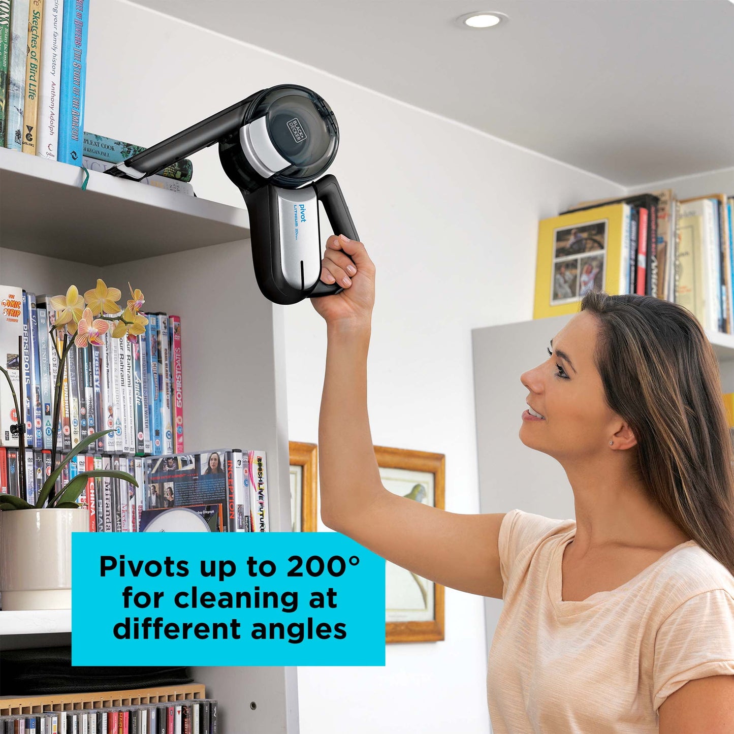 BLACK+DECKER Dustbuster Pivot 20V MAX Cordless Handheld Vacuum, BDH2000PL