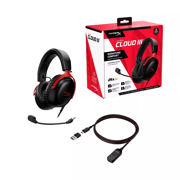 HyperX Cloud III Wired Gaming Headset for PC/PlayStation 4/5/Nintendo Switch