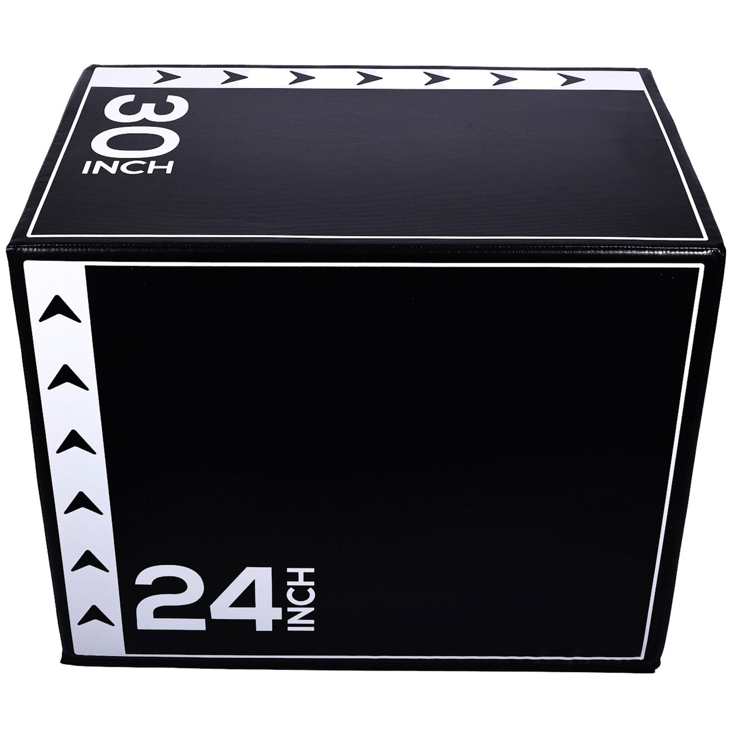 Fitvids 3-in-1 Rotatable Plyometric Jump Box, Jumping Exercise Trainer with Anti Slip Surface & High Density Foam, Fitness Training, Easy to Clean, 16’’ × 20’’ × 24’’, Multi-Color