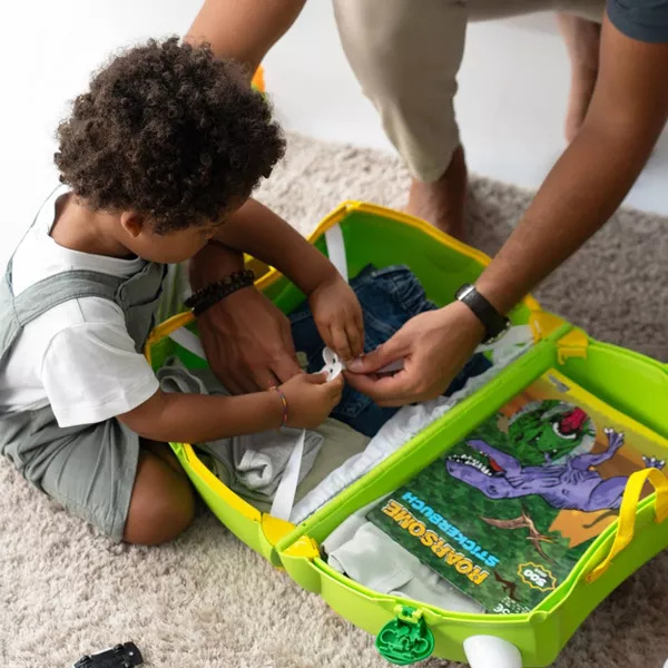 Trunki Kids' Ride-On Hardside Carry On Suitcase - Dudley the Dinosaur