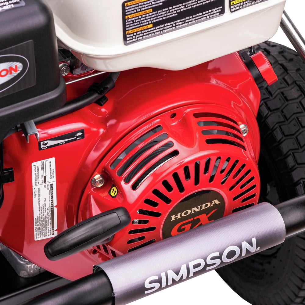 Simpson PowerShot 4000 Ps i3.5 GPM Professional Gas Pressure Washer with AAA Triplex Pump, 0 Volts
