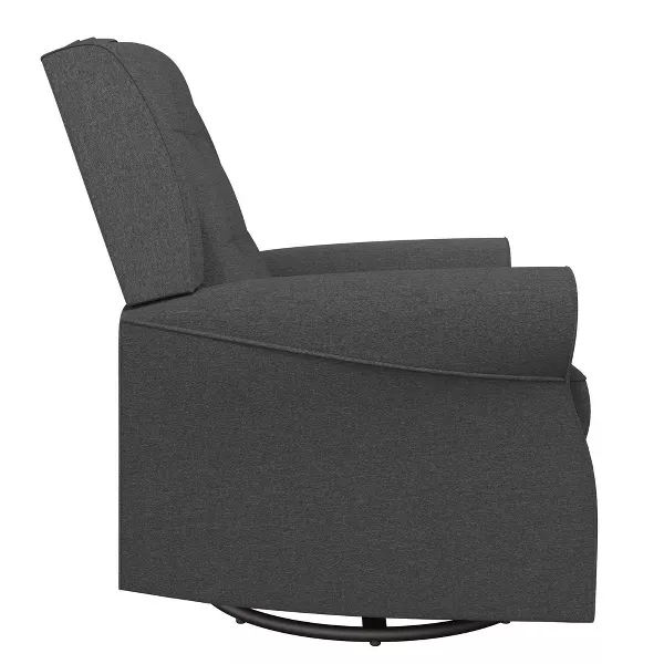 Baby Relax Eden Nursery Tufted Wingback Gliding Chair - Gray