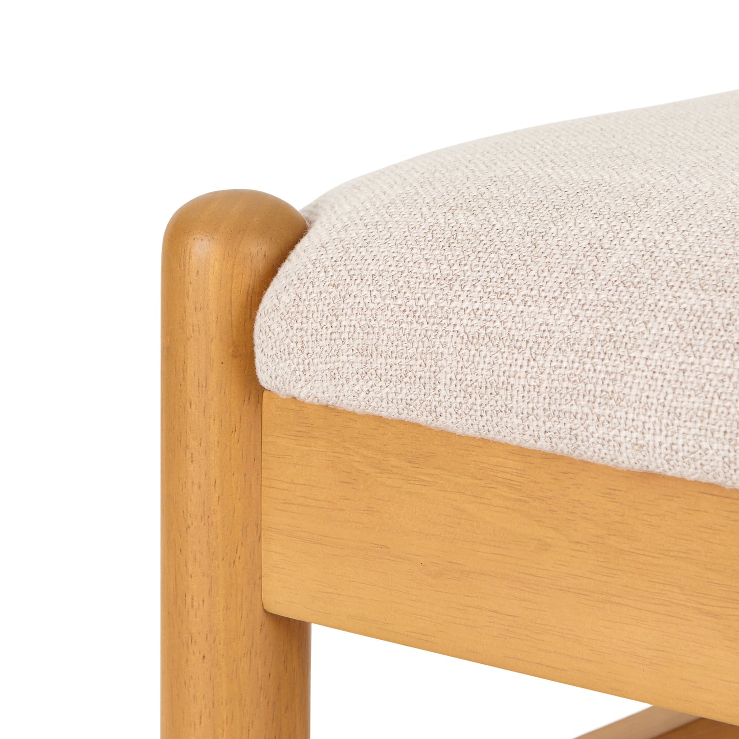 Better Homes & Gardens Lillian Fluted Dining Chairs 2 Pack, Pine and Cream