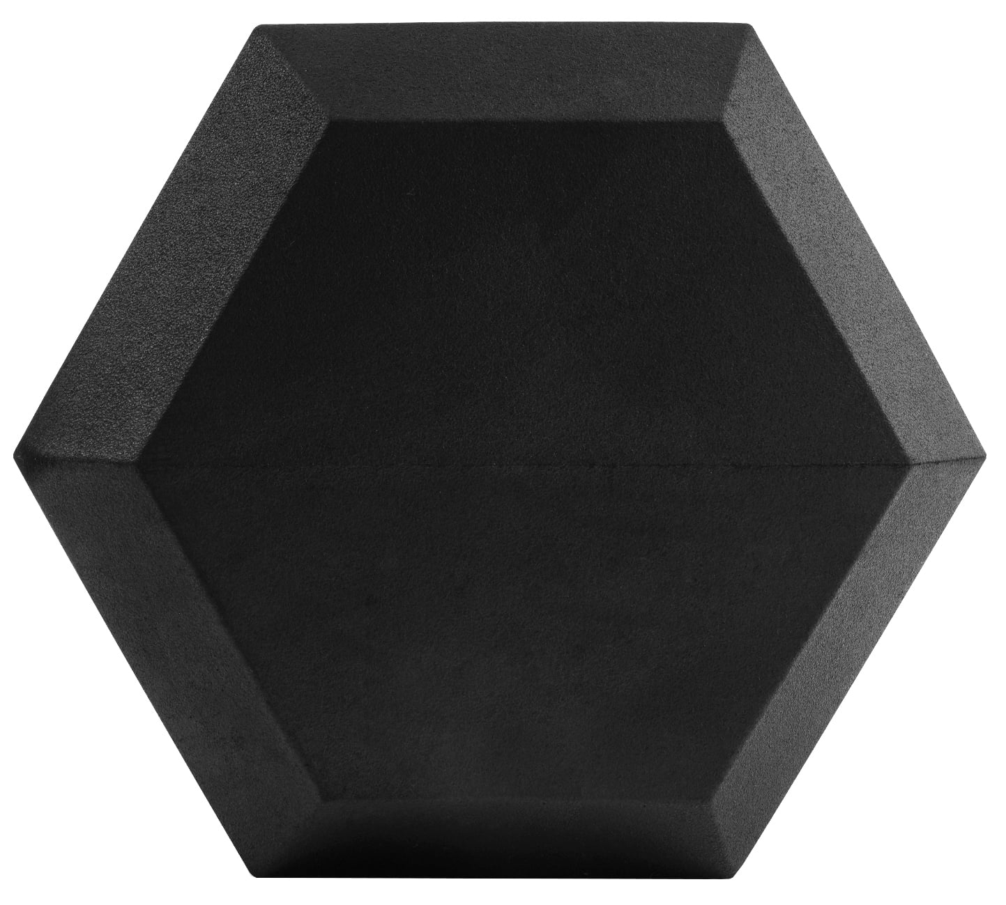 BalanceFrom Rubber Encased Hex Dumbbells, 35 lbs Pair, Black