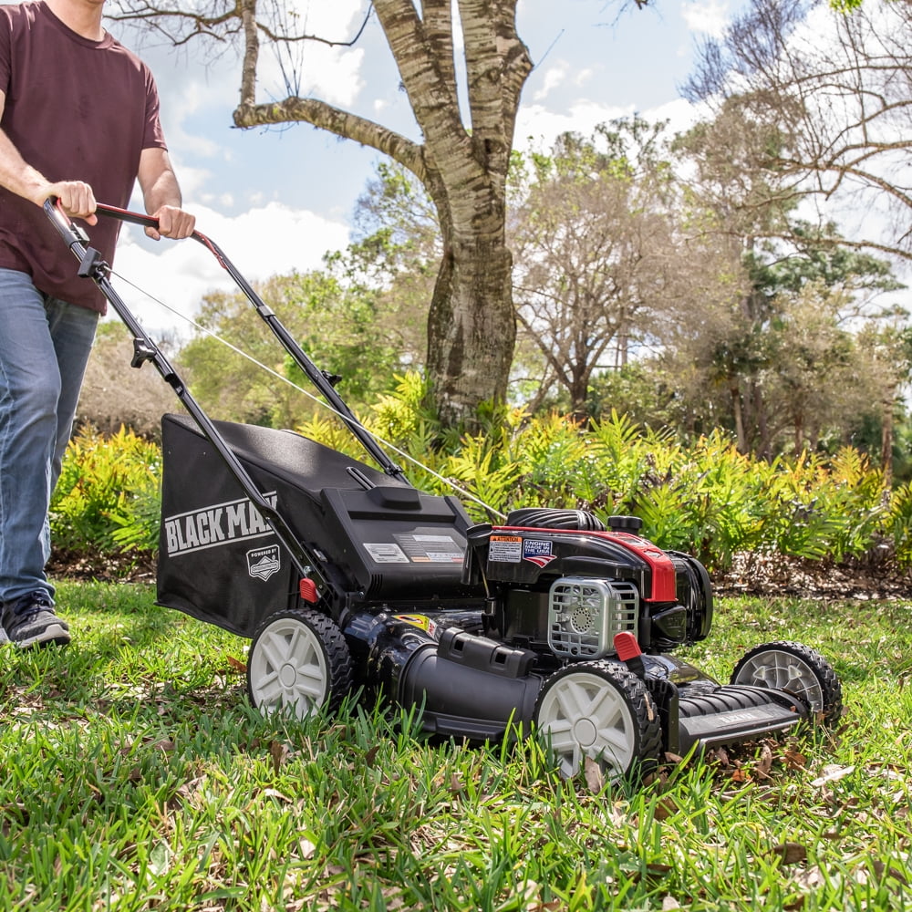 Black Max 21-inch Walk-Behind Push Mower with 140cc 500 Series Briggs & Stratton Engine
