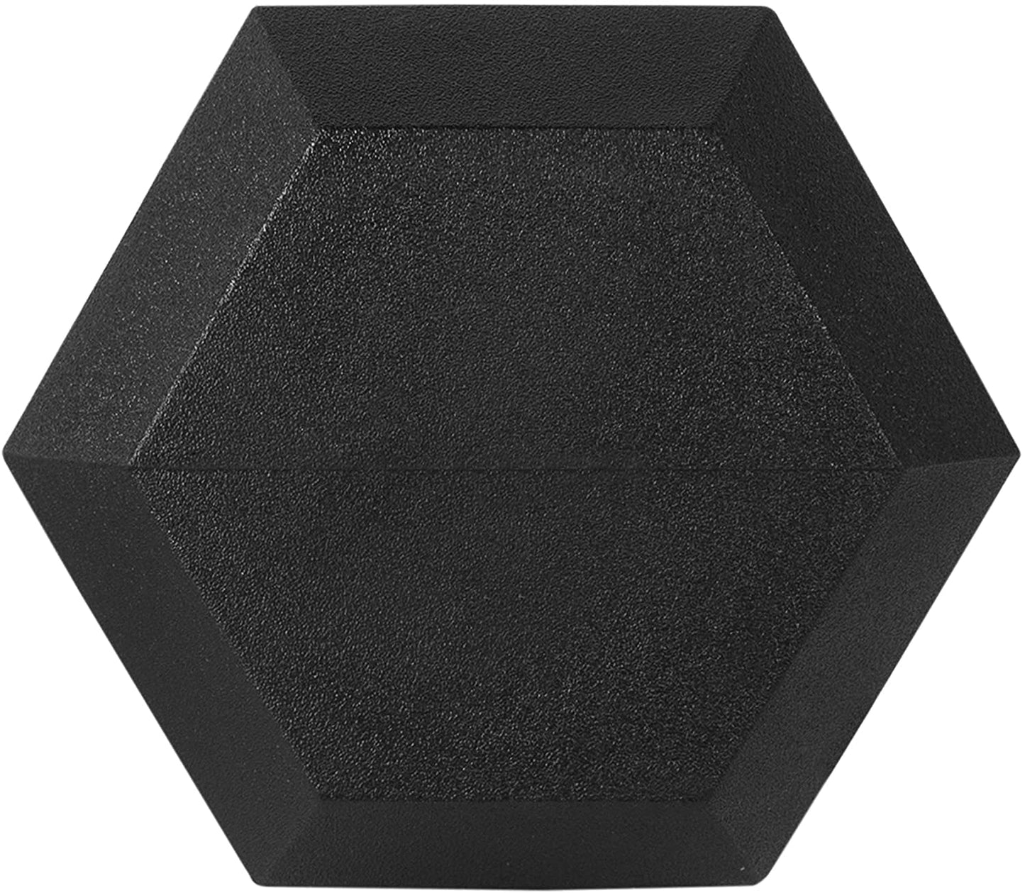 BalanceFrom Rubber Encased Hex Dumbbells, 35 lbs Pair, Black