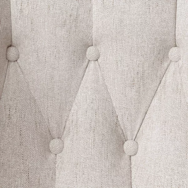Winfall Tufted Barrel Counter Height Barstool Linen - Threshold™: Ergonomic, Rubberwood Legs, Polyester Upholstery