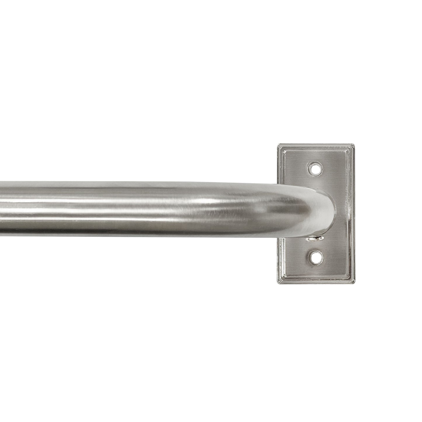 Better Homes & Gardens 1” Metal French Wrap Curtain Rod, Brushed Nickel, 120-180”