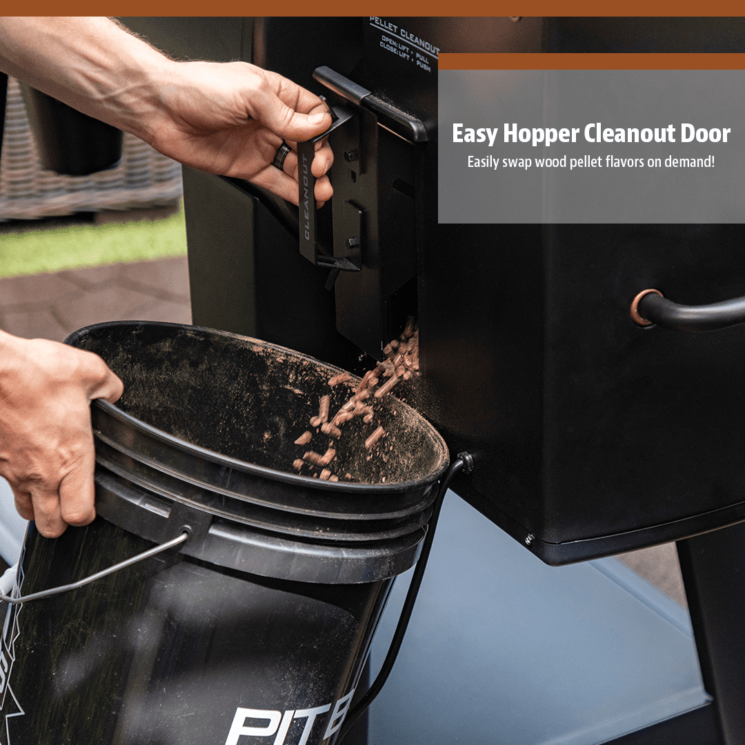 Pit Boss Lexington 500 Sq in Wood Fired Pellet Grill and Smoker – Onyx Series