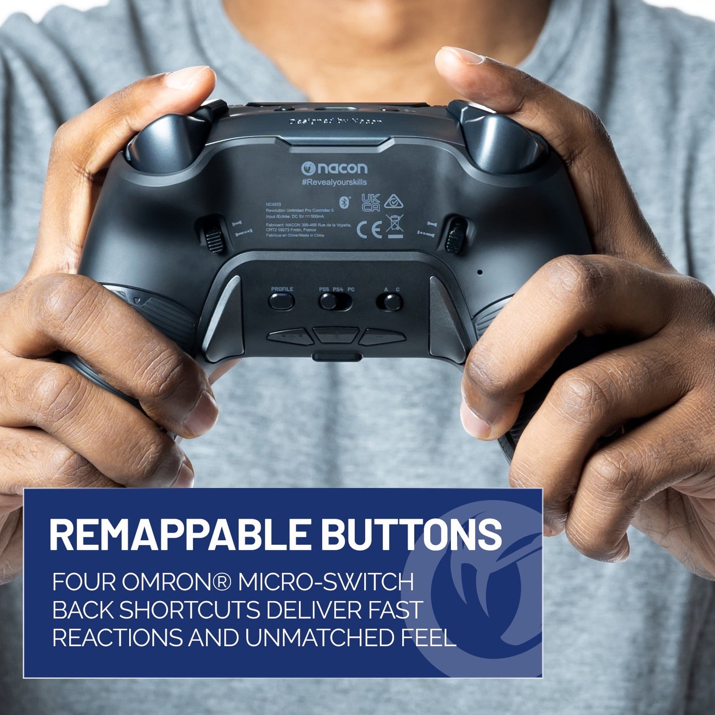 NACON Revolution 5 Pro Officially Licensed PlayStation Wireless Gaming Controller for PlayStation PS5, PS4 and PC