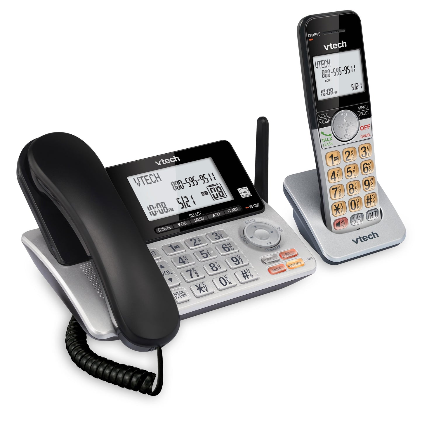 VTech CS5249 Corded/Cordless Answering System with Extended Range