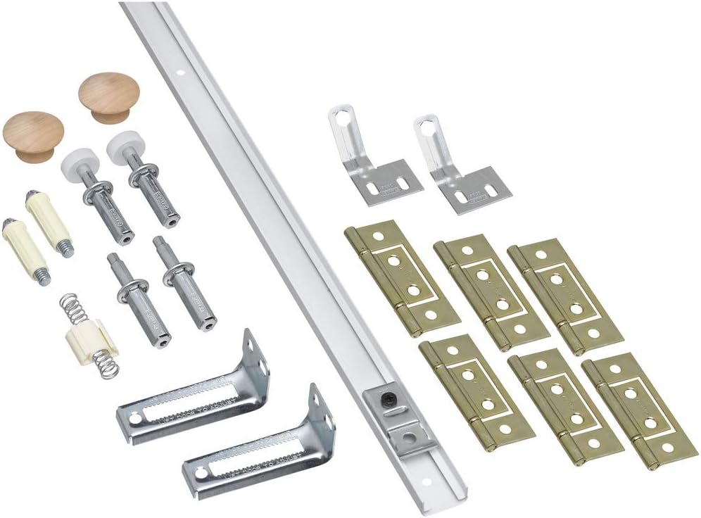 National Hardware N343-749 391D Folding Door Hardware Set in White,72 Inch