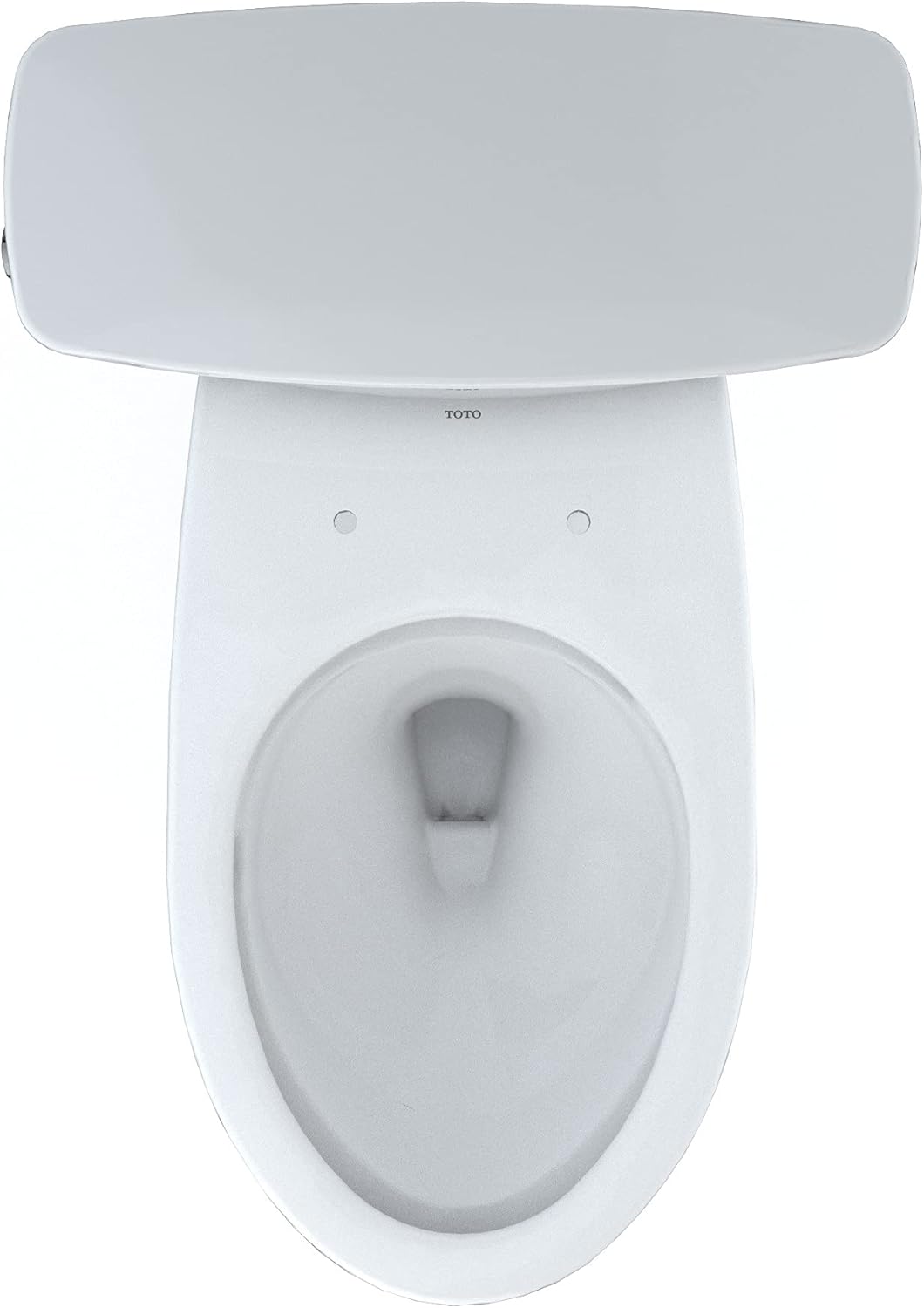 TOTO Drake Transitional Two-Piece Elongated 1.28 GPF TORNADO FLUSH Toilet with CEFIONTECT, Cotton White - CST786CEG#01