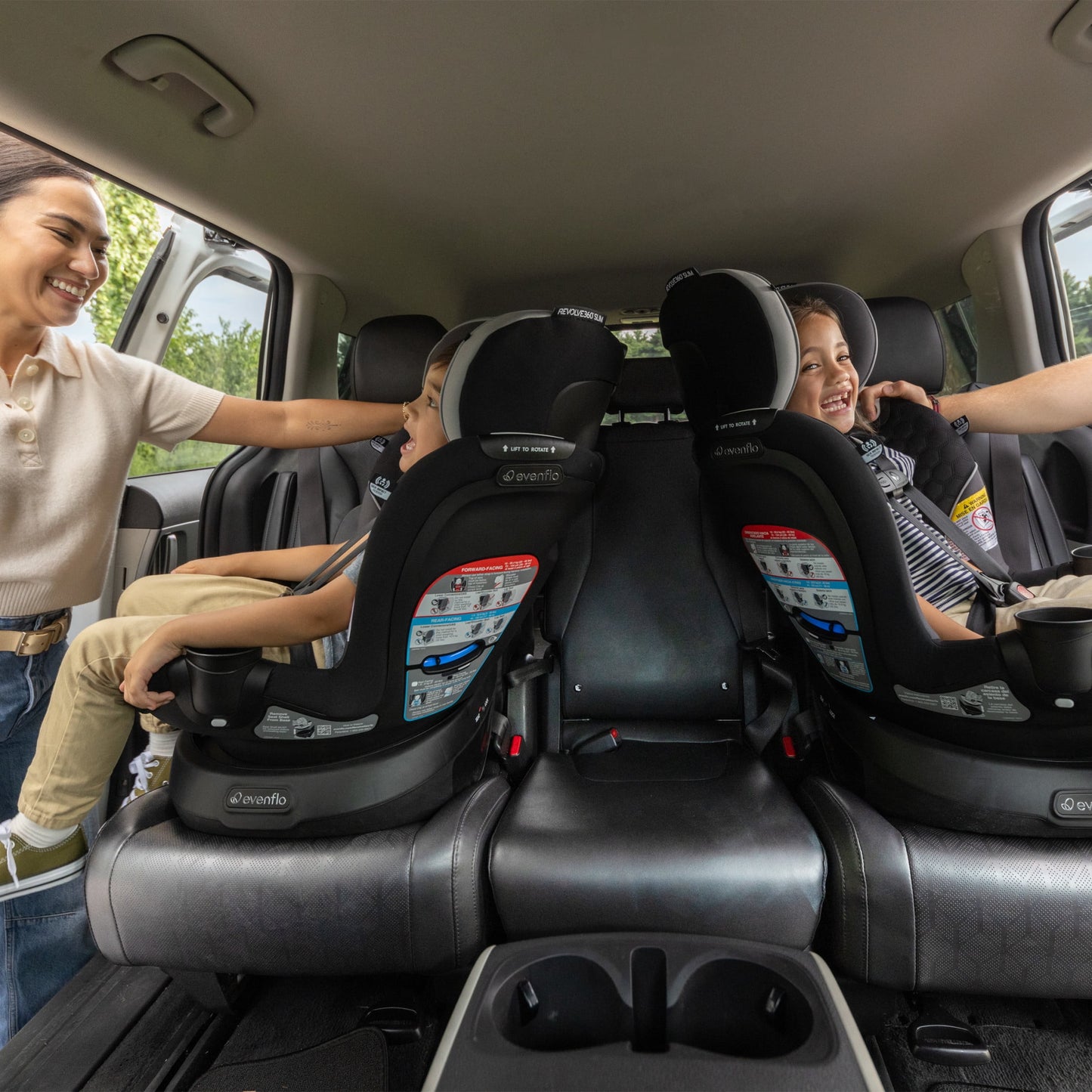 Evenflo Revolve 360 Slim 2-in-1 Rotating Convertible Car Seat