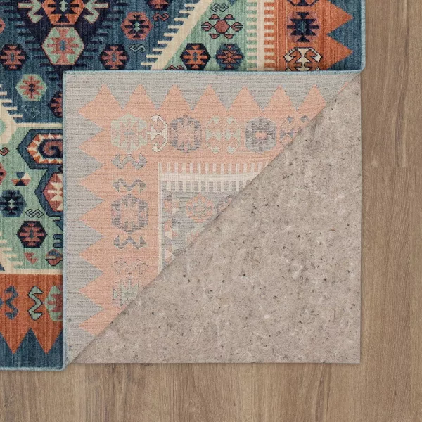 7'x10' Buttercup Diamond Vintage Persian Style Woven Rug Blue - Threshold