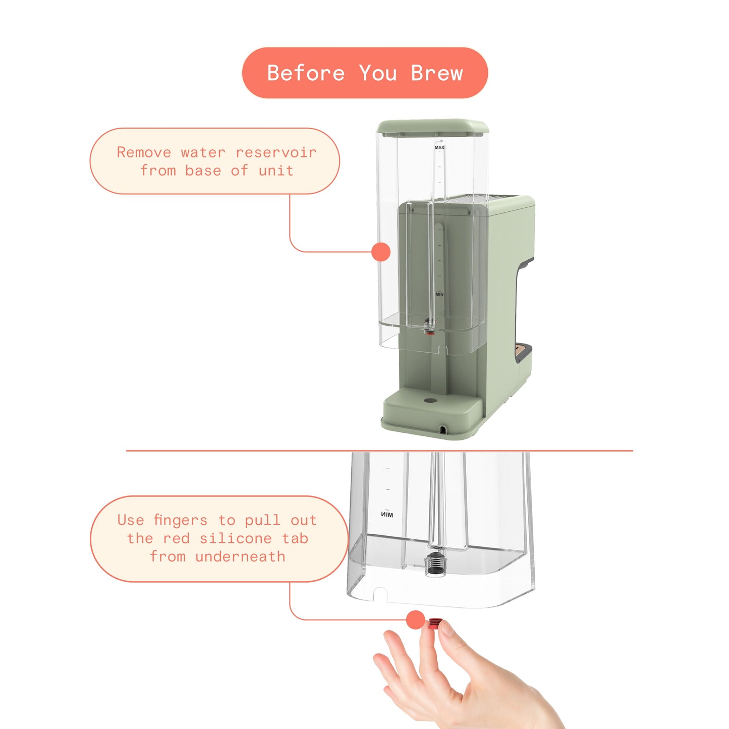 Beautiful Slim Espresso Maker with 20-Bar Pressure, Black Sesame by Drew Barrymore