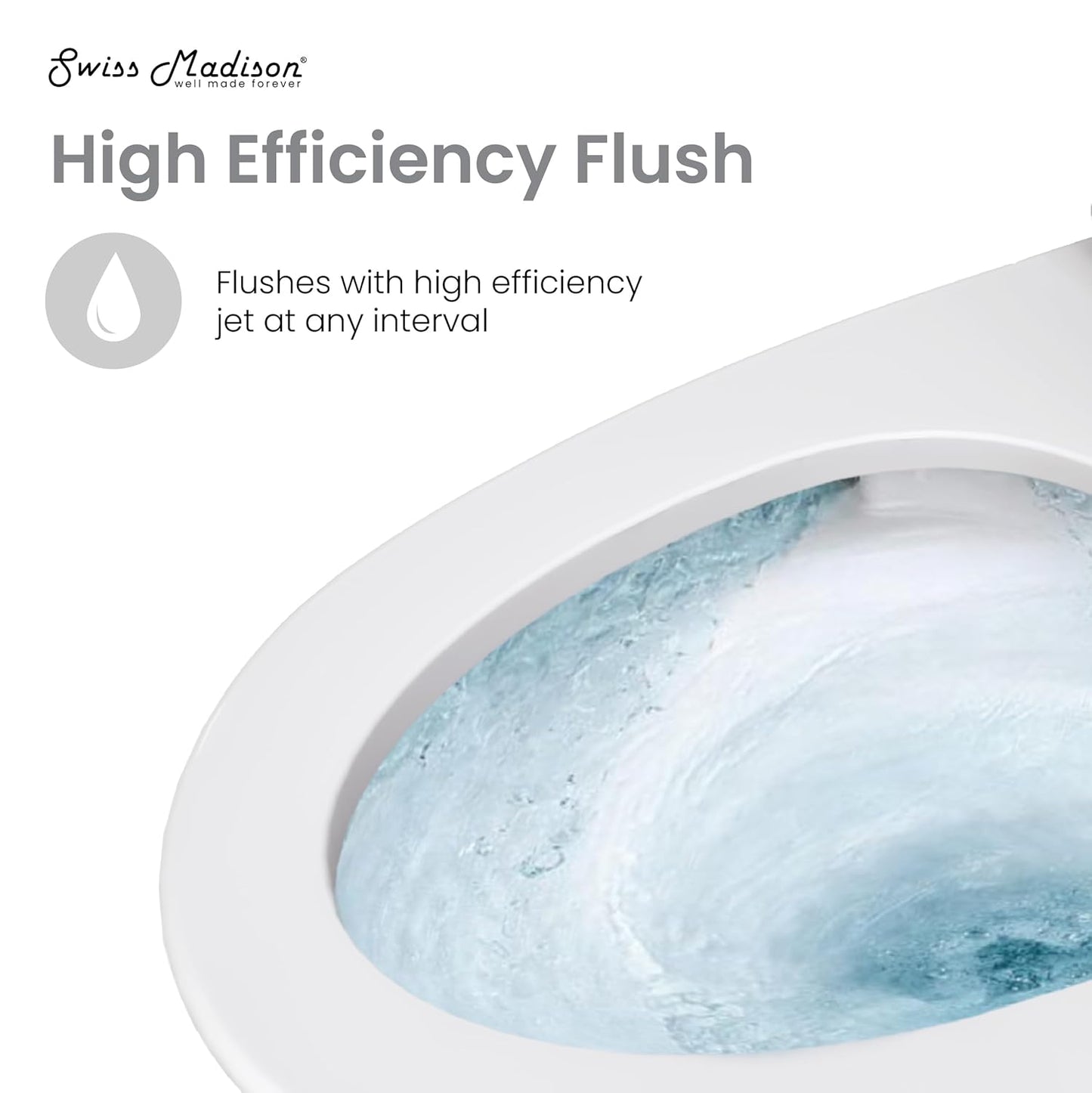 Sirène Floor-Mounted Comfort Height Commercial Elongated Top Flush Spud Flushometer Toilet Bowl