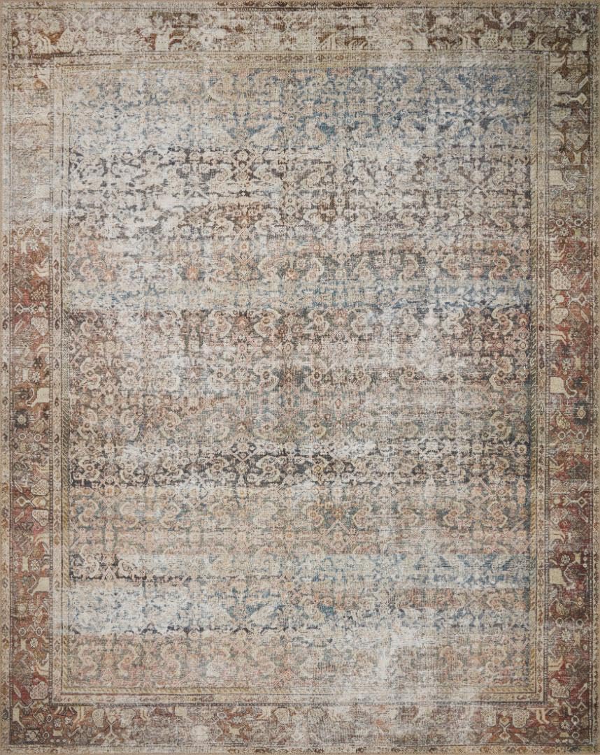 Loloi Amber Lewis Georgie Collection GER-09 Multi/Spice 7'-6" x 9'-6", .19" Pile Height, Area Rug