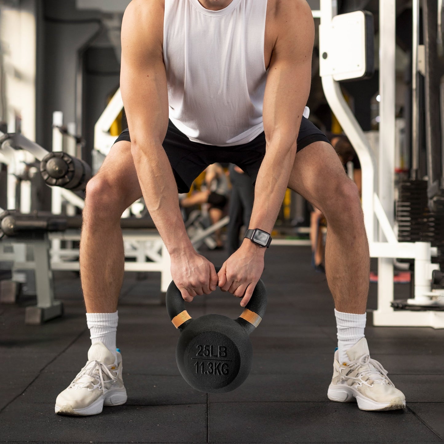 BalanceFrom Cast Iron Kettlebell, Single, 25 lbs