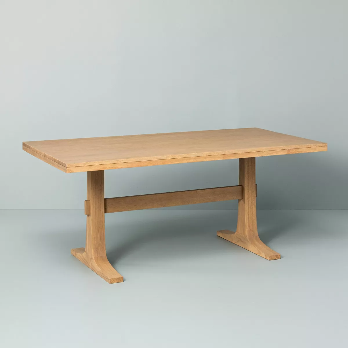 Pedestal Wood Dining Table - Natural - Hearth & Hand with Magnolia