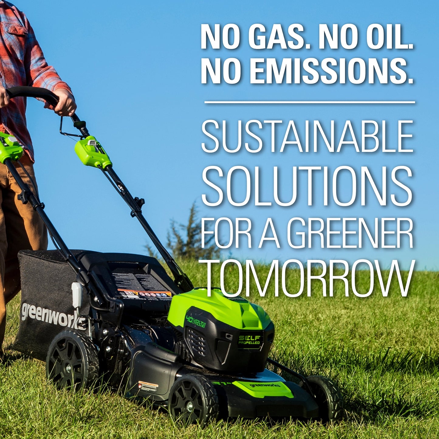 Greenworks 40V 21-inch Brushless Self-Propelled Lawn Mower W/5.0 Ah Battery and Charger, 2516402