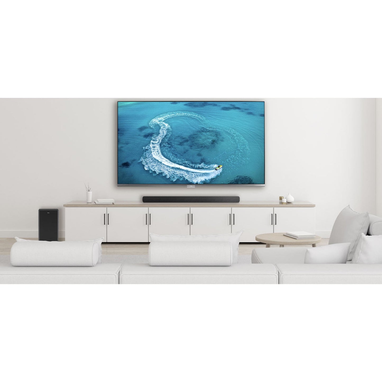 TCL Alto 8 Plus 2.1.2 Channel Dolby Atmos Sound Bar with Wireless Subwoofer, Bluetooth – TS8212, 39-inch, Black