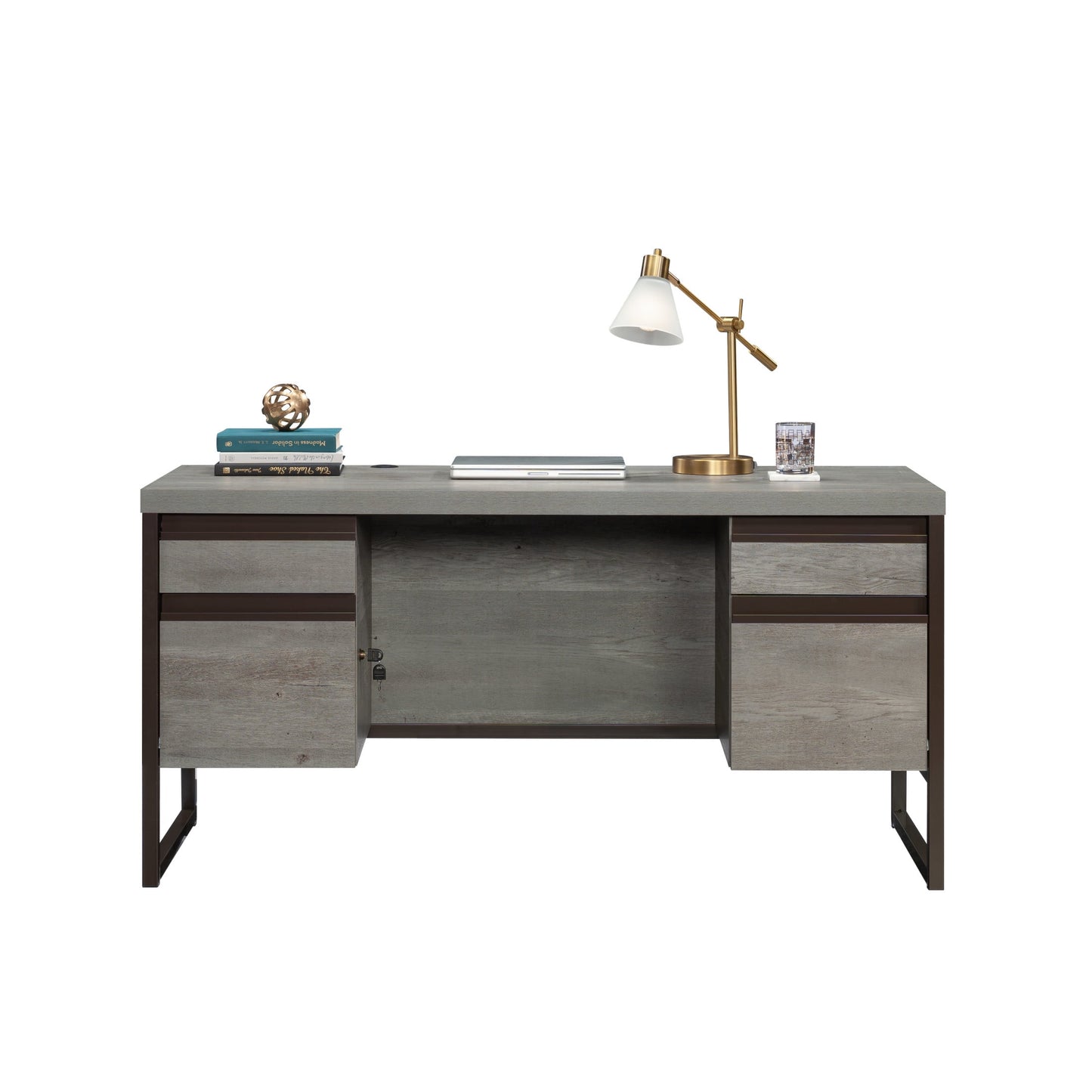 Sauder Manhattan Gate Computer Desk, Mystic Oak Finish