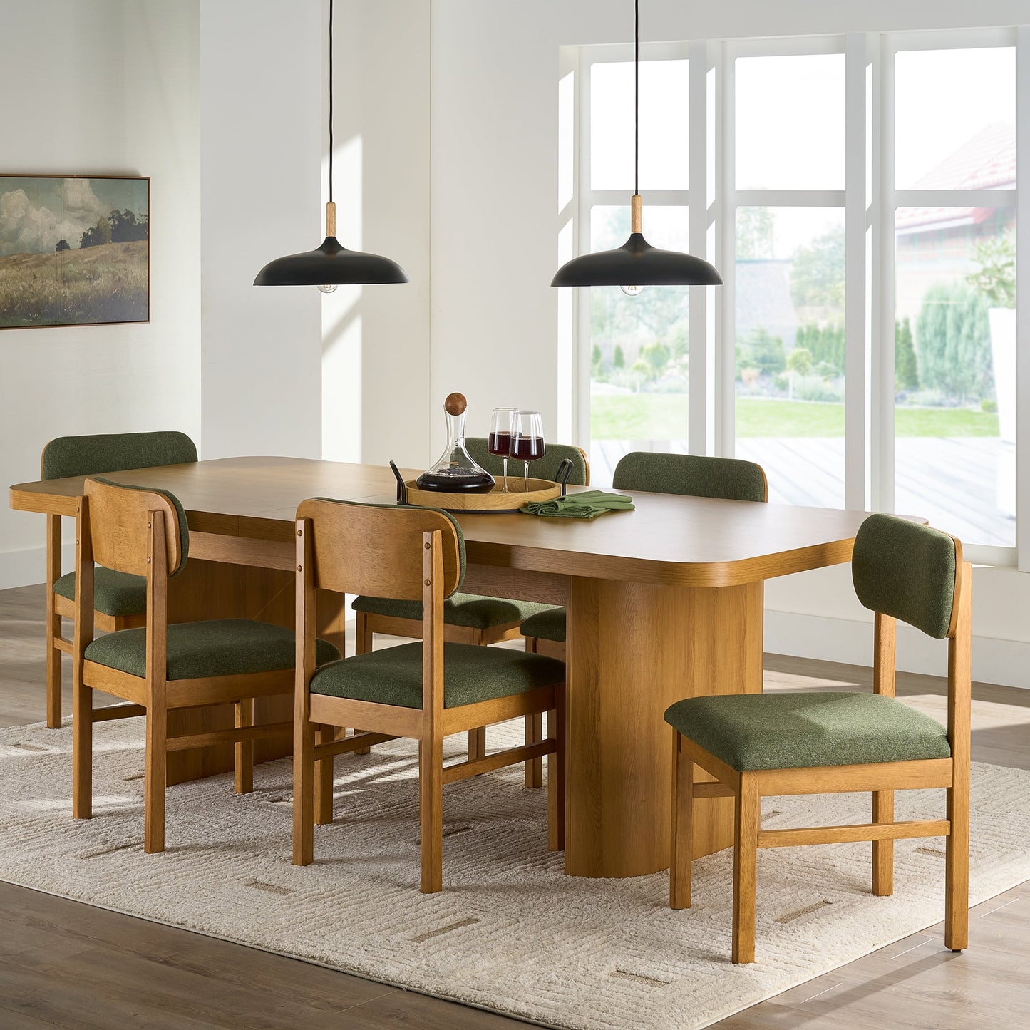 Better Homes & Gardens Juliet Extendable Dining Table, Light Honey Finish