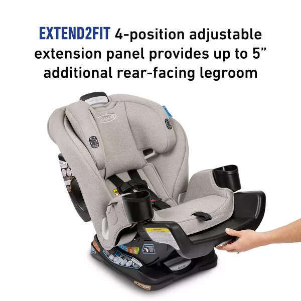 Graco Extend2Fit LX 3-in-1 Convertible Car Seat - Ashten