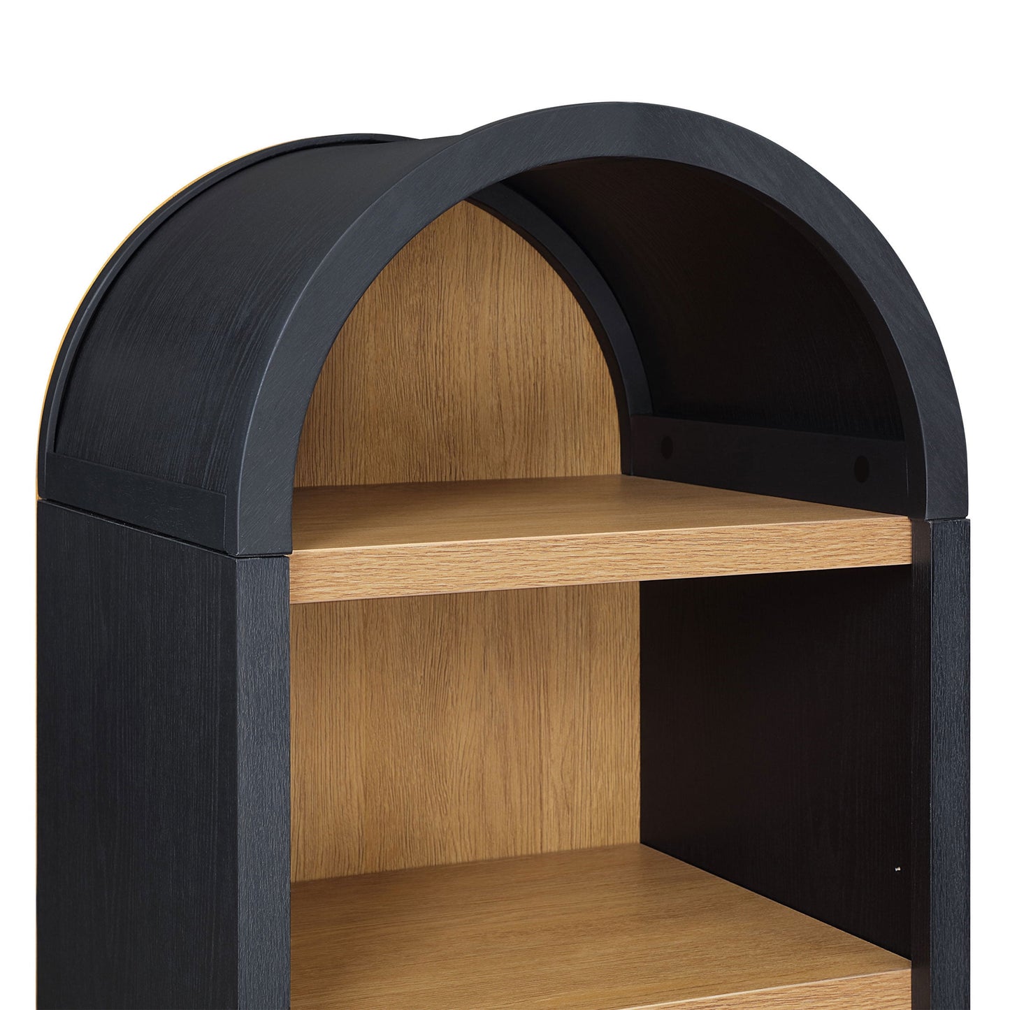 Better Homes & Gardens Juliet Narrow Arch Bookcase, Rich Black Finish