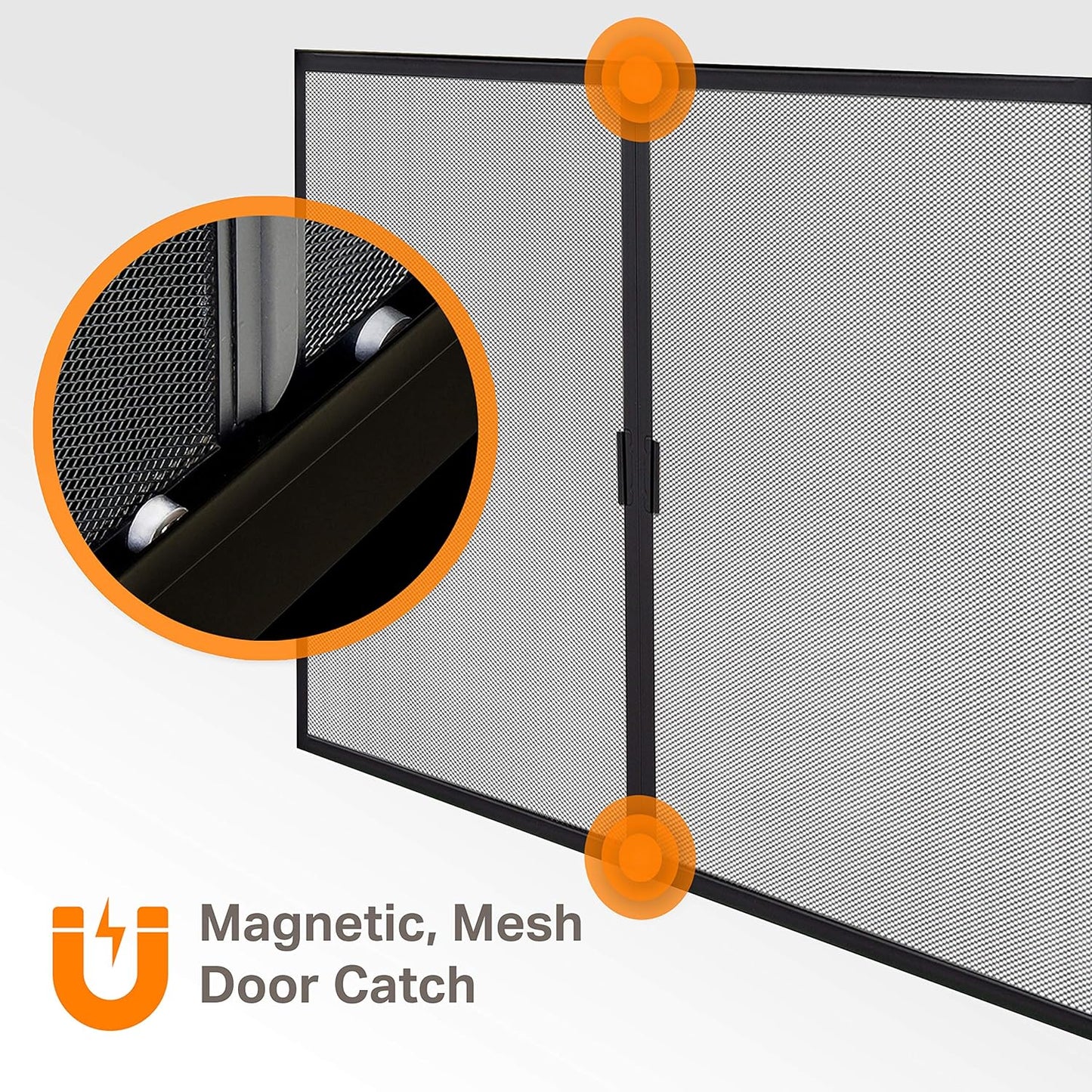 Pleasant Hearth AT-1002 Ascot Fireplace Glass Door, Black, Large