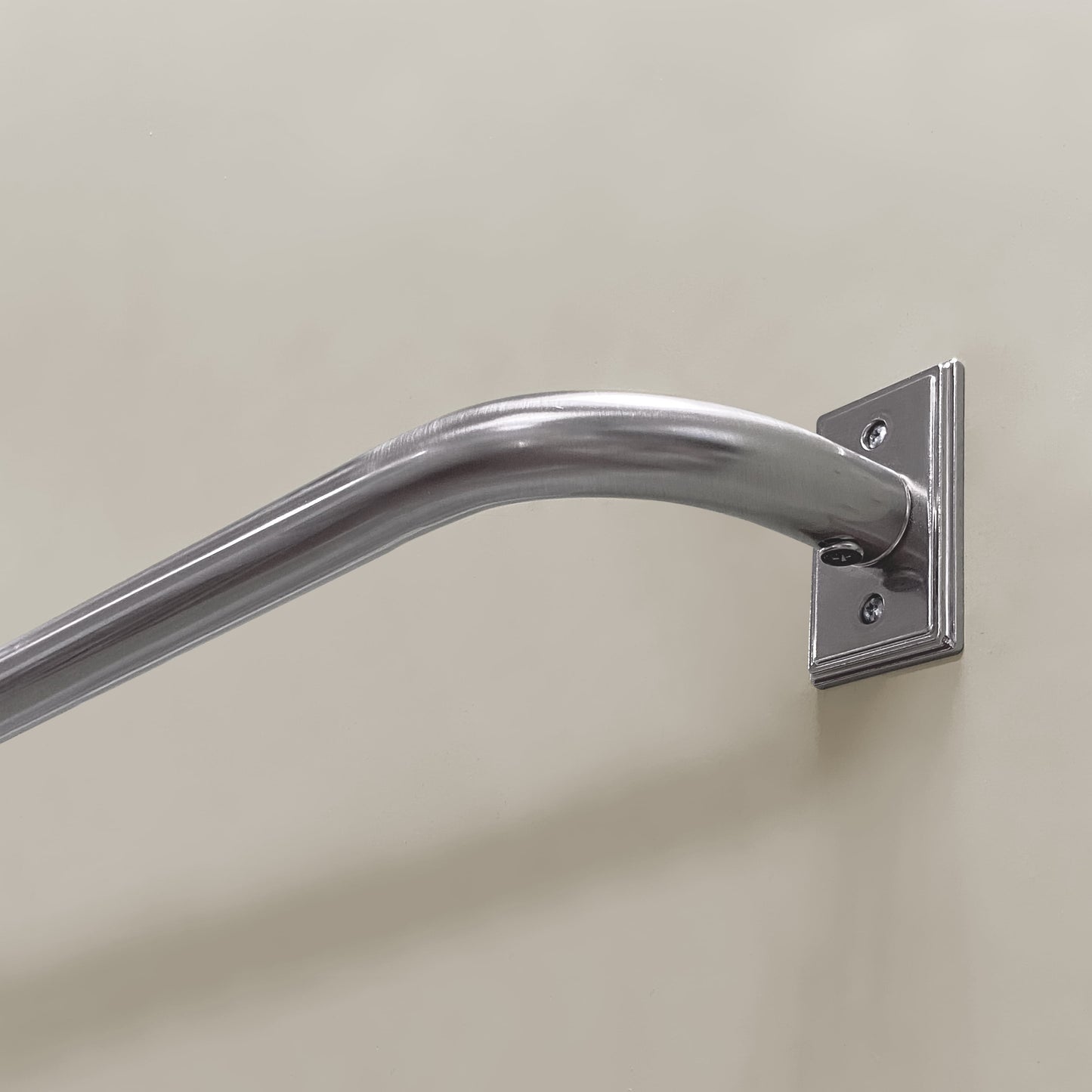 Better Homes & Gardens 1” Metal French Wrap Curtain Rod, Brushed Nickel, 120-180”