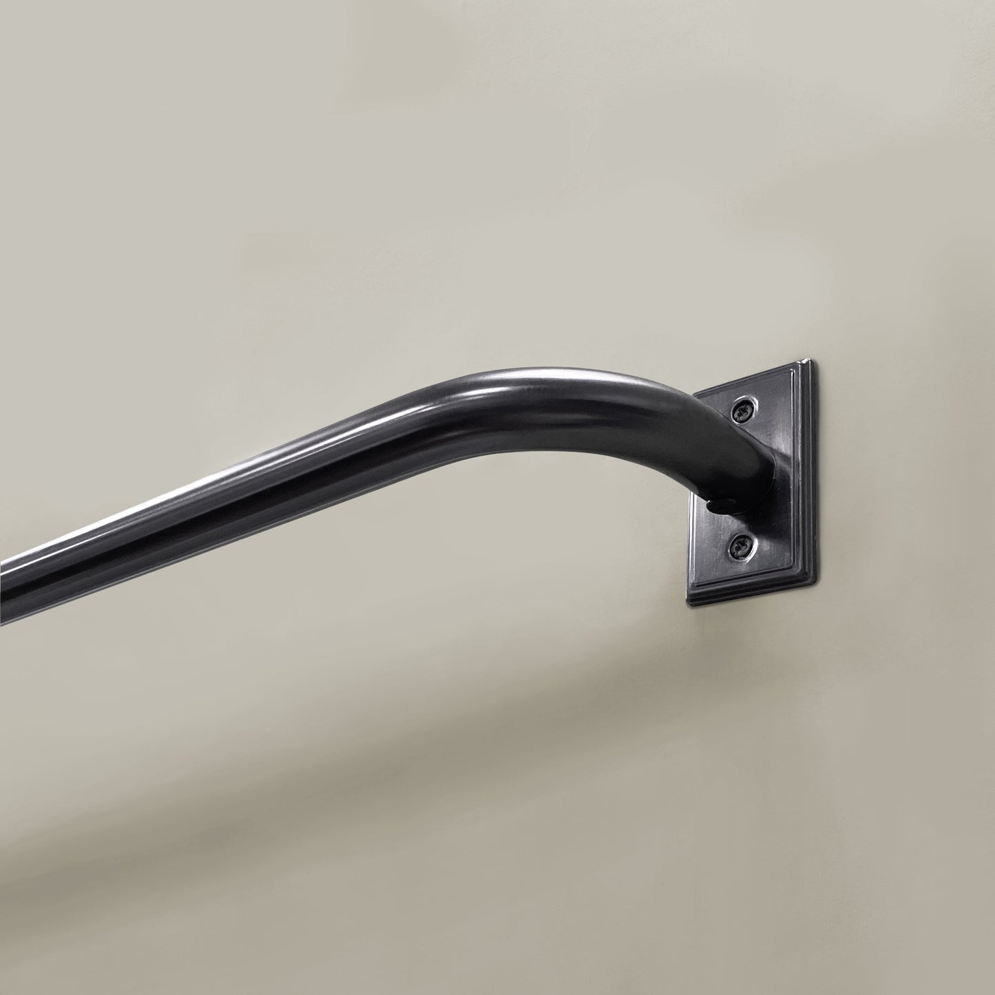 Better Homes & Gardens 1” Metal French Wrap Curtain Rod, Brushed Nickel, 120-180”