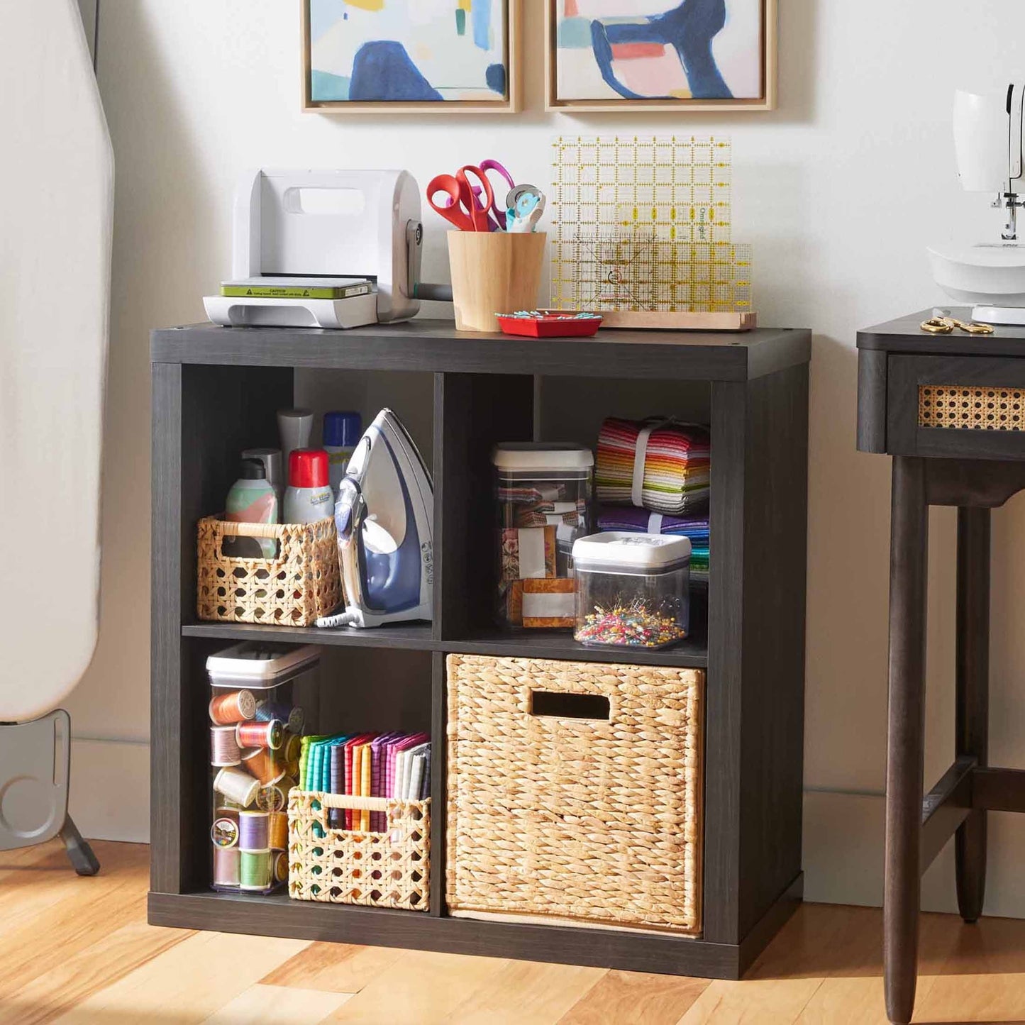 Better Homes & Gardens 4-Cube Storage Organizer, Charcoal