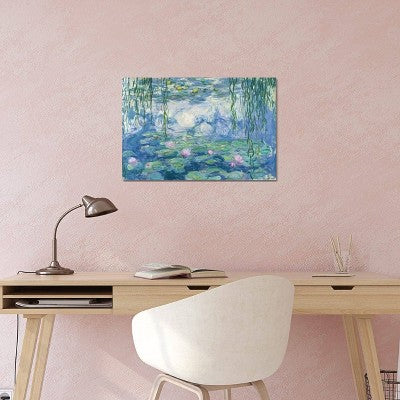 26" x 40" x 1.5" Waterlilies 1916-19 by Claude Monet Canvas Art - iCanvas: Gallery Wrap, Fade-Resistant