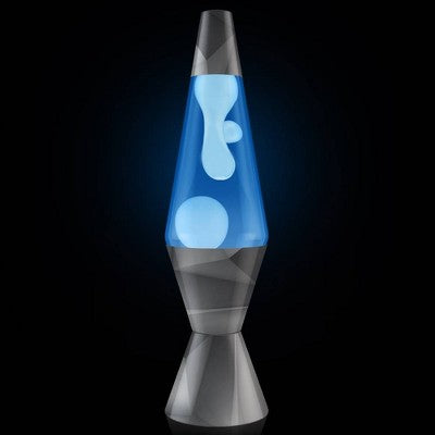 LAVA 14.5" Geometric Monochrome Novelty Table Lamp: Modern Decor, Electric Powered, No Assembly, for All Ages