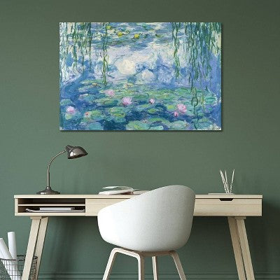 26" x 40" x 1.5" Waterlilies 1916-19 by Claude Monet Canvas Art - iCanvas: Gallery Wrap, Fade-Resistant