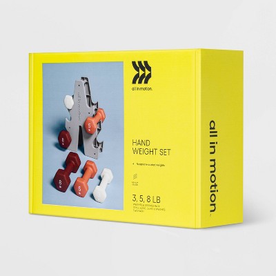 Basic Hand Weight Set Pink/White/Magenta - All In Motion™