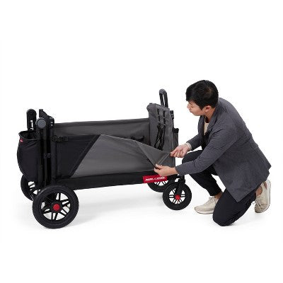 Radio Flyer Folding All Terrain Venture Kid and Cargo Stroller Wagon