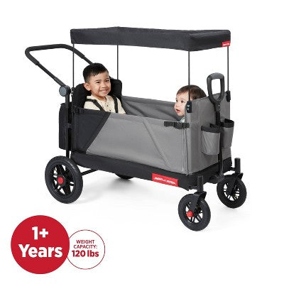 Radio Flyer Folding All Terrain Venture Kid and Cargo Stroller Wagon
