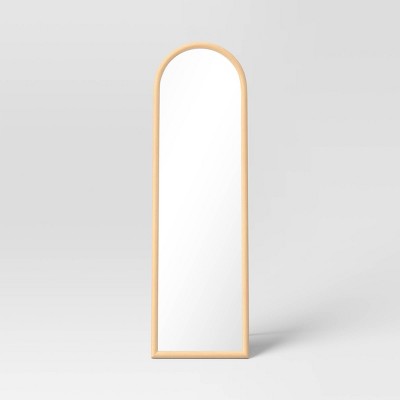 20" x 65" Arch Floor Mirror Natural - Threshold