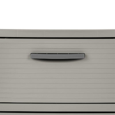 3 Drawer Storage Cabinet Gray - Brightroom: Plastic Utility Storage Drawers, Universal Organization, No Assembly Required