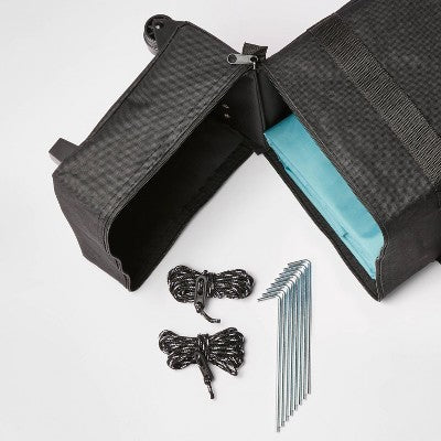 10x10 Steel Weekender Canopy with Wind Vent and Shade Wall - Embark