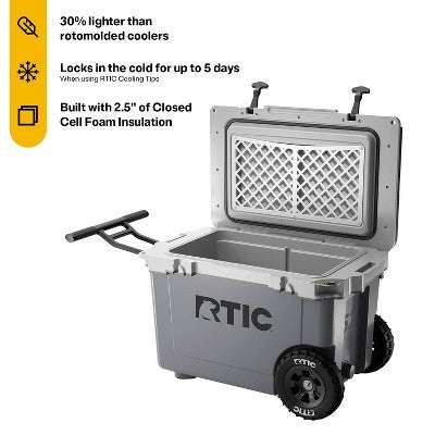 RTIC Outdoors 52qt Ultra-Light Wheeled Hard Sided Cooler