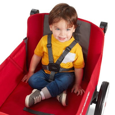 Radio Flyer Convertible Kid and Cargo Stroller Wagon with Canopy