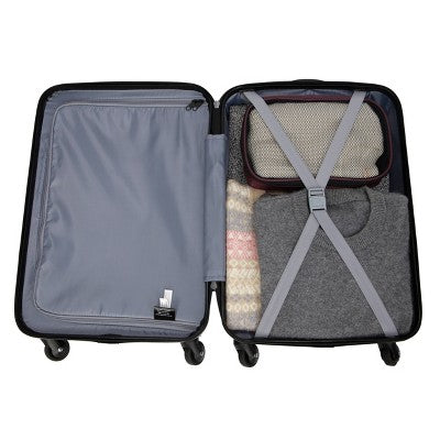 Skyline 3pc Hardside Checked Spinner Luggage Set