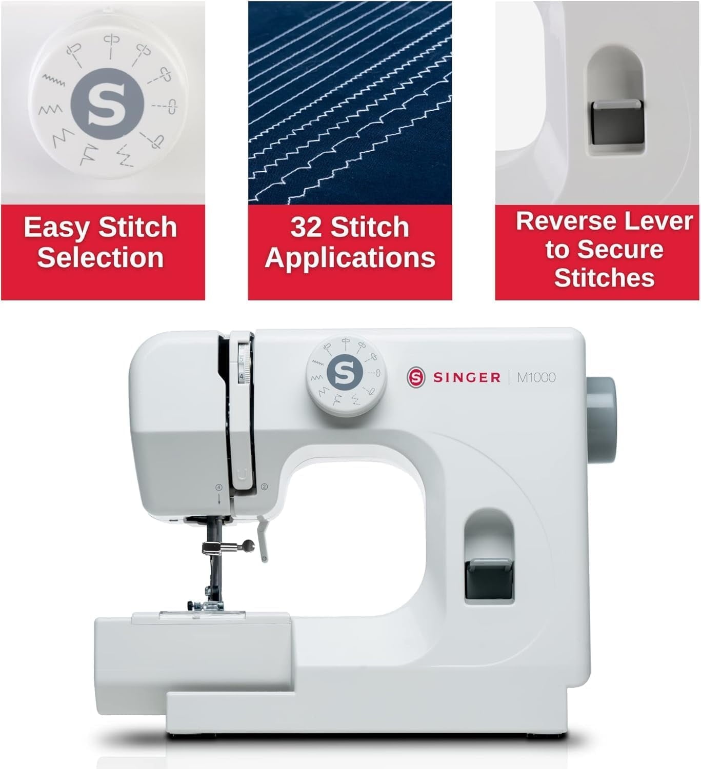 SINGER M1000 Mending Sewing Machine - Simple, Portable, Great for Beginners, Mending & Light Sewing