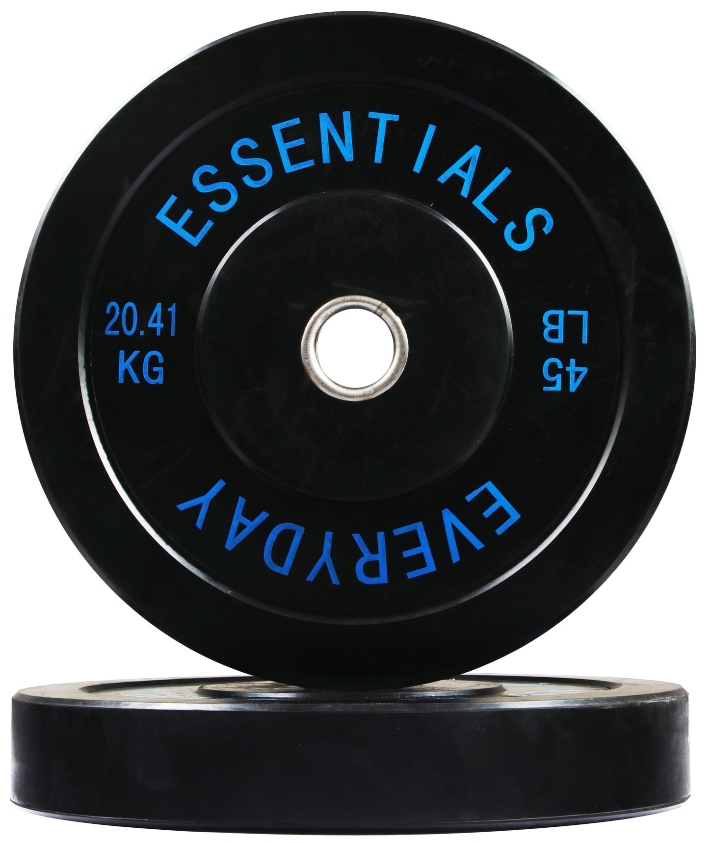 BalanceFrom Olympic Bumper Plate Weight Plate, 45 lbs Pair Black