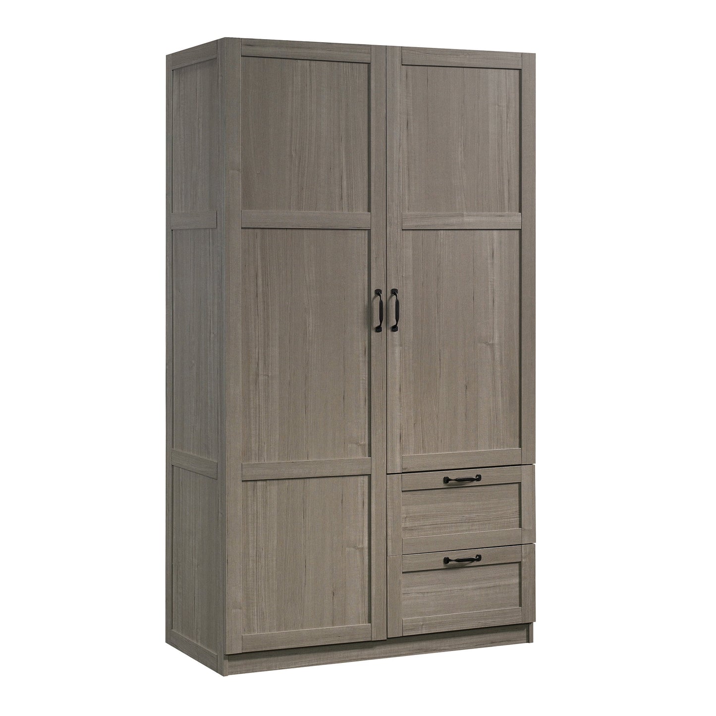 Sauder Wardrobe/Storage Cabinet, Silver Sycamore Finish