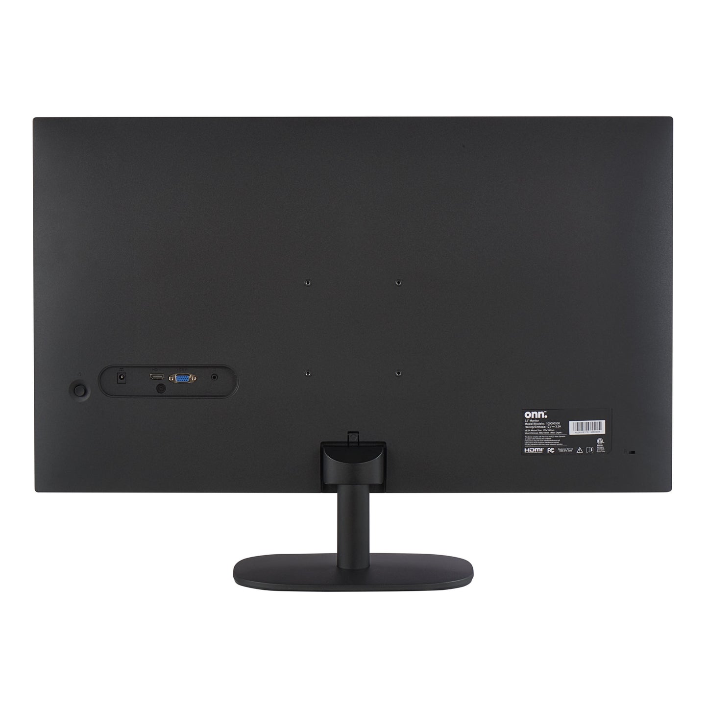 onn. 32" FHD (1920 x 1080p) 75hz Bezel-Less Office Monitor with 6 ft HDMI Cable, Black